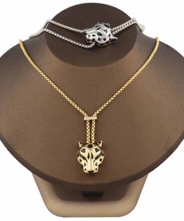 Fashion leopard pendant jewelry electroplated 18k gold high-quality jewelry necklace